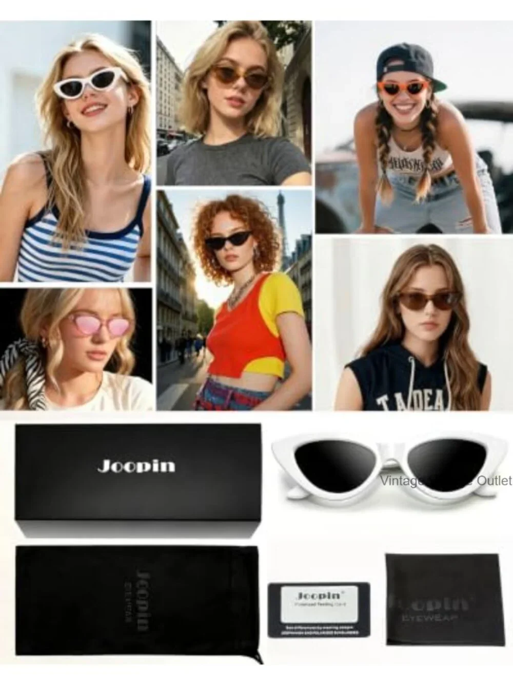 Polarized Cat Eye Sunglasses for Women UV400 Protection Retro Shades